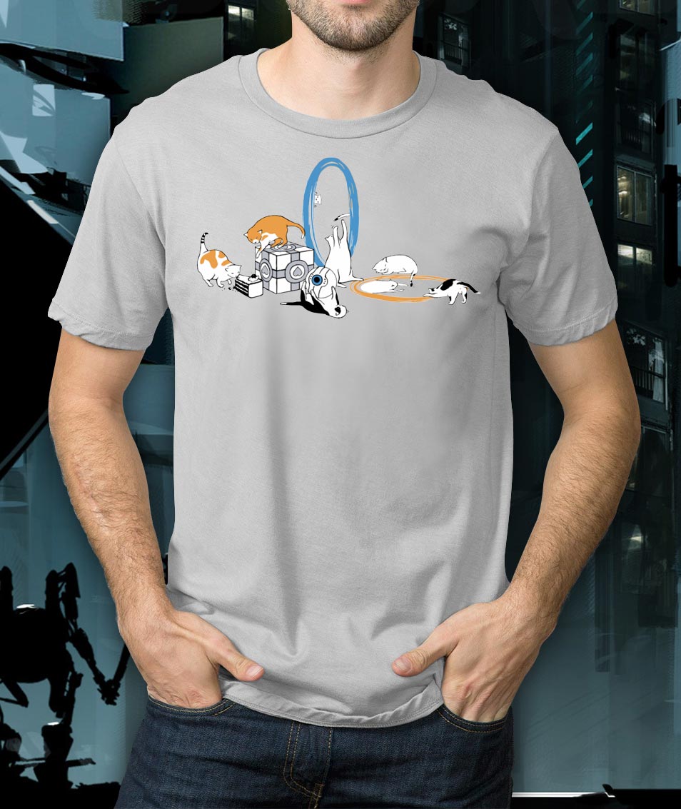 Portal 2 Science Cats T-Shirt