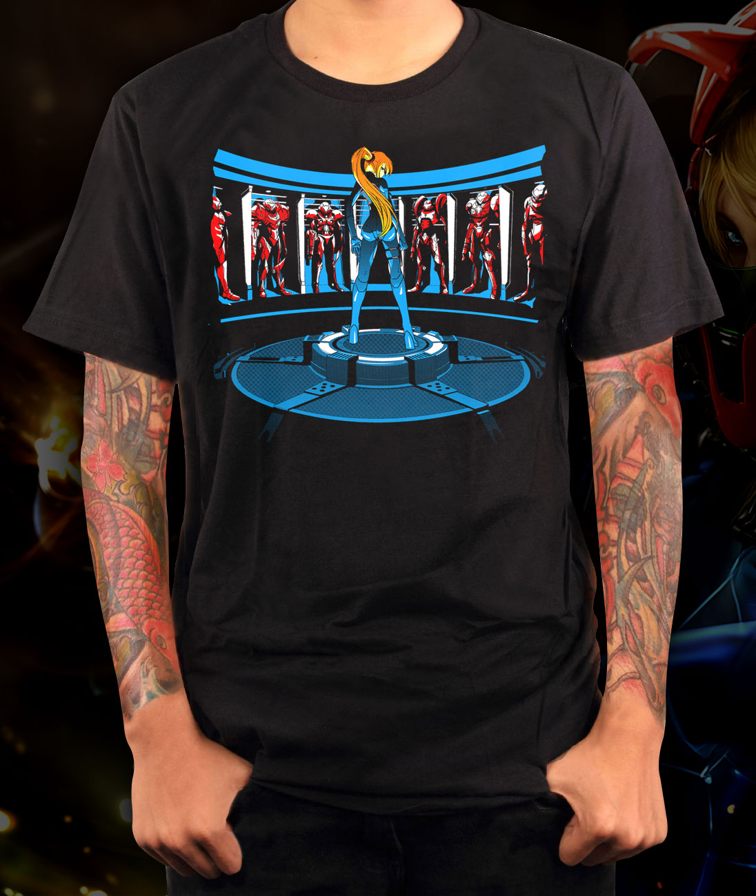 Samus Super Metroid Iron Aran T-Shirt