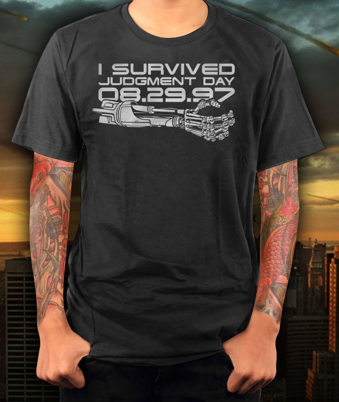 Terminator T-800 Judgment Day Survivor T-Shirt