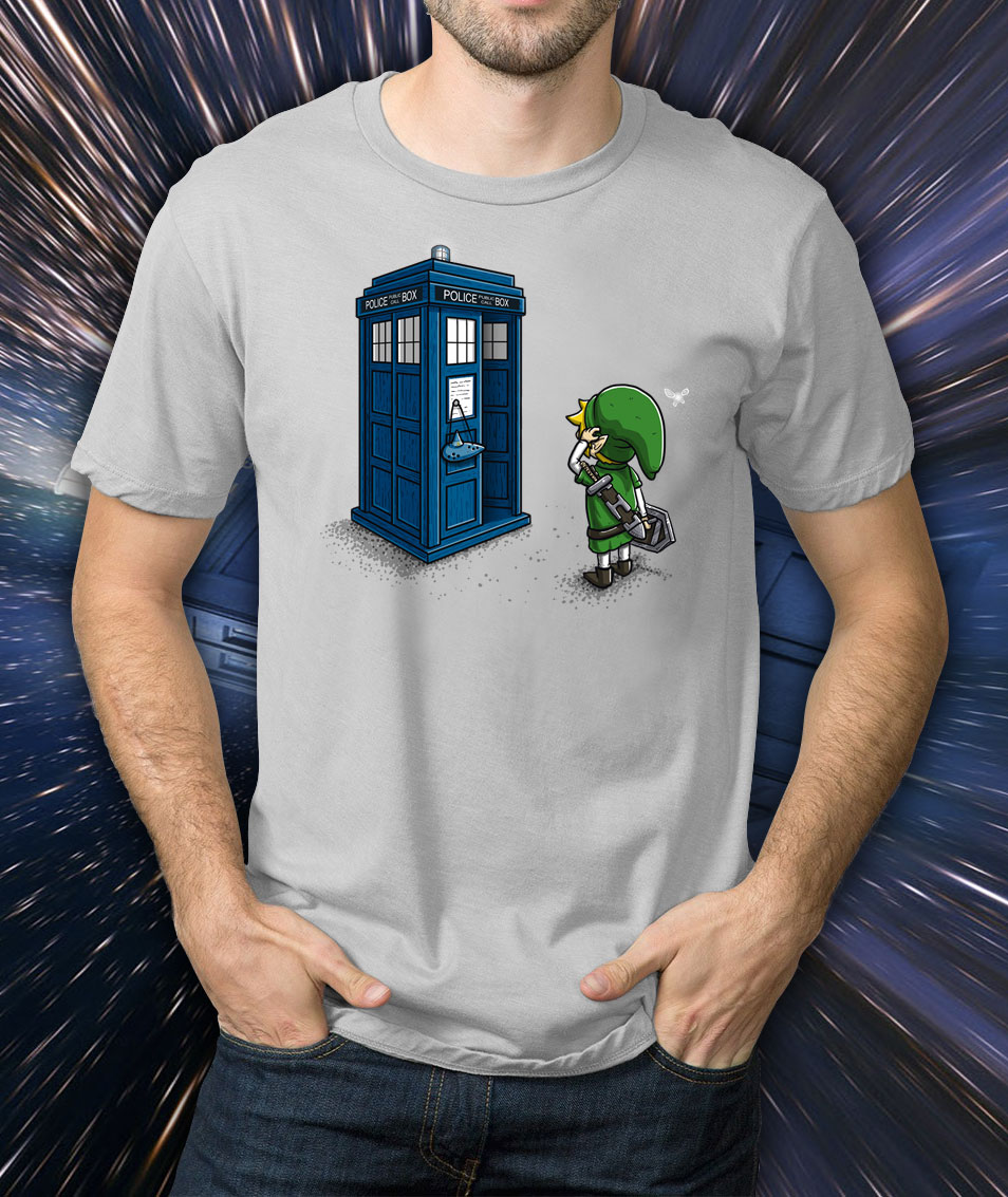 Zelda Link Dr Who Ocarina of Time Travel T-Shirt
