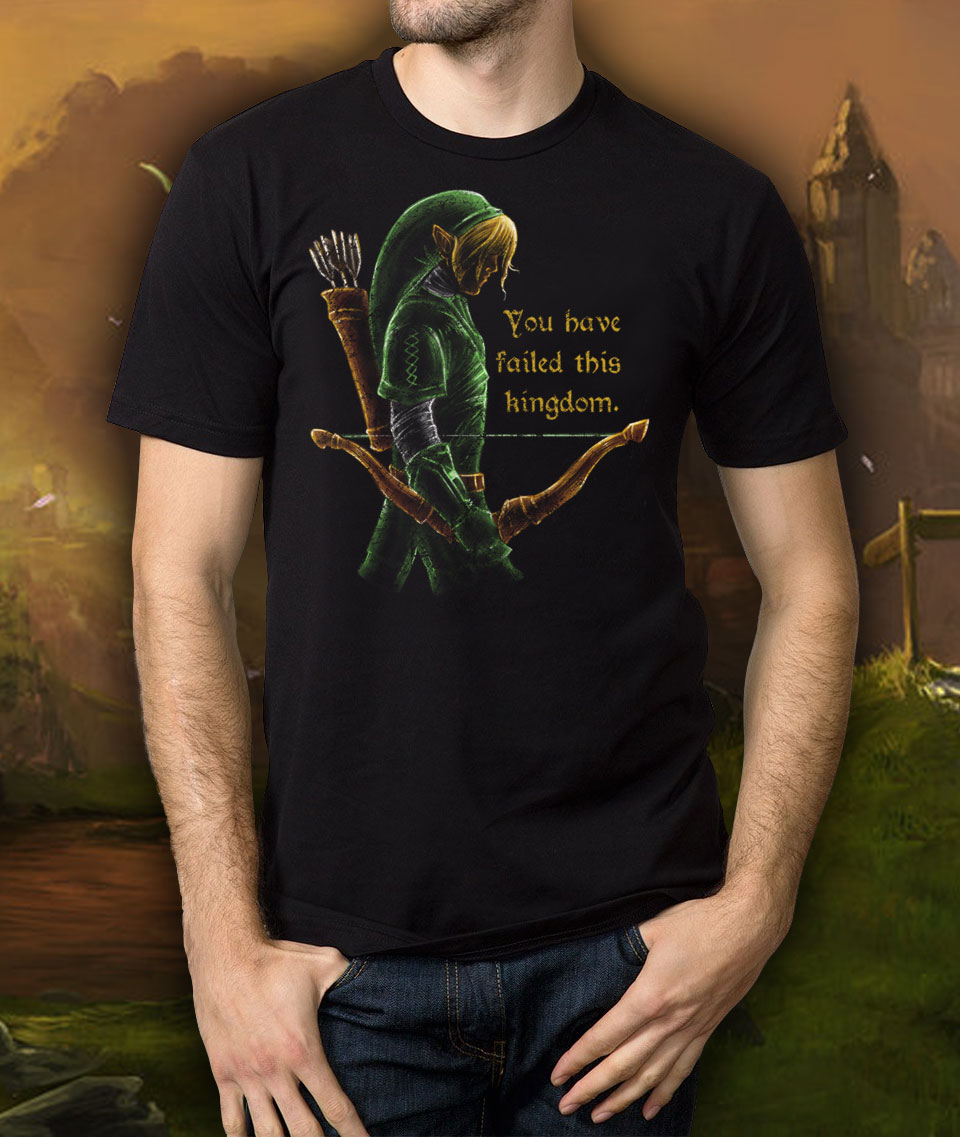 Zelda Link Green Hookshot Failed Kingdom T-Shirt